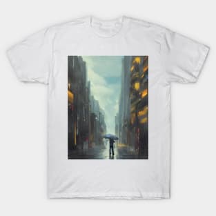 Raining with an Umbrella. T-Shirt